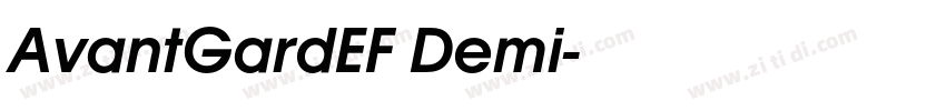 AvantGardEF Demi字体转换 AvantGardEF Demi字体转换
